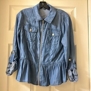 Denim light weight jacket